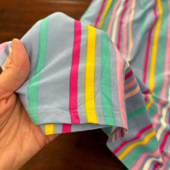 Dot Dot Smiles Girls 3t 4t Short Sleeve Striped Dress - Picture 2 of 6